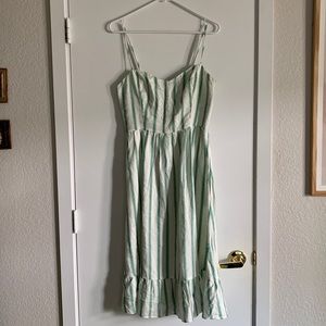 Reformation 100% linen midi dress